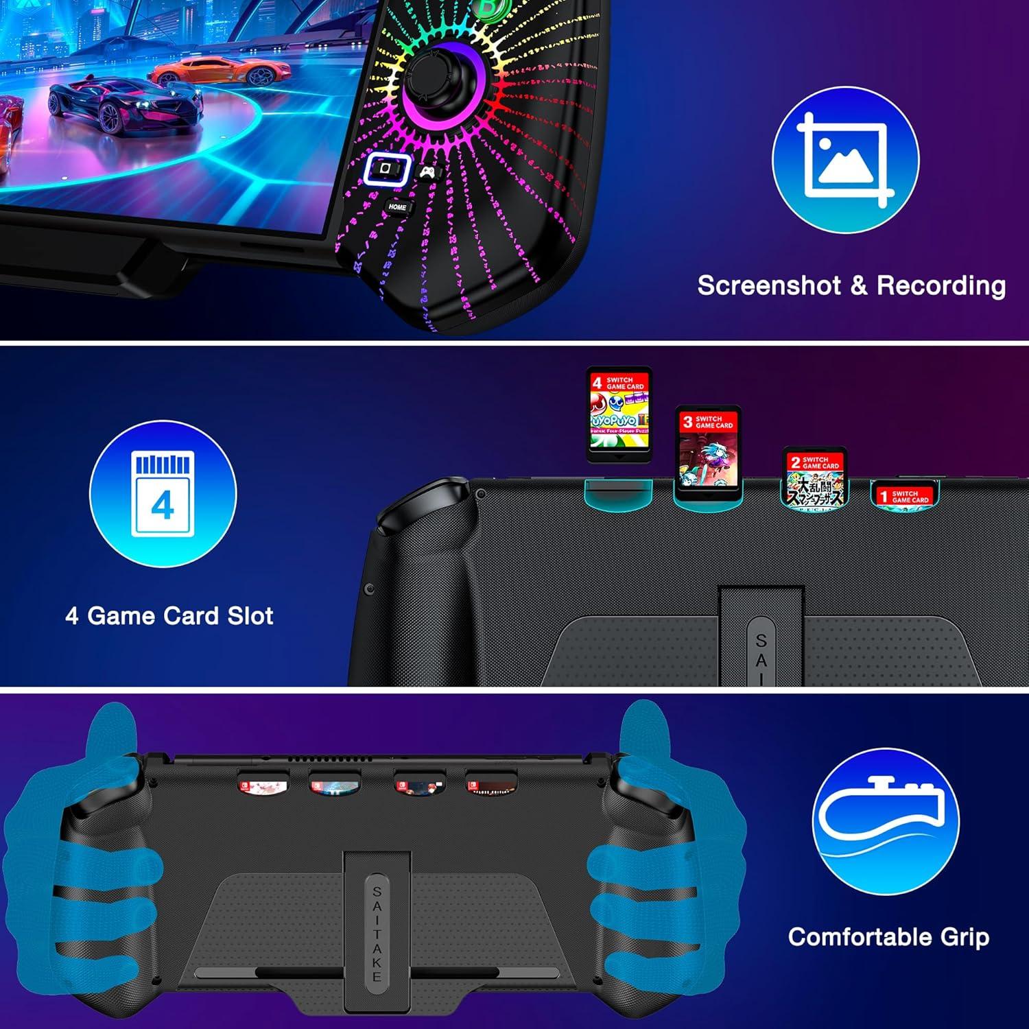 Controlador Pro para Nintendo Switch con Joystick Hall RGB