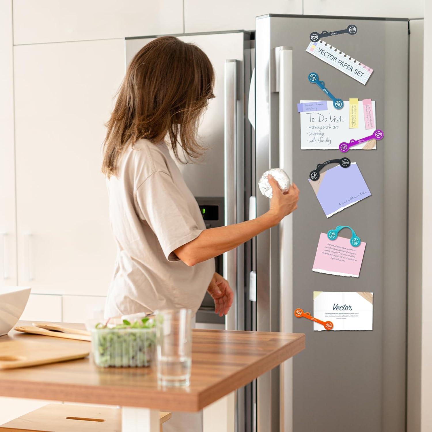 Organizadores Magnéticos de Cables SUNFICON 6 Piezas Multicolor