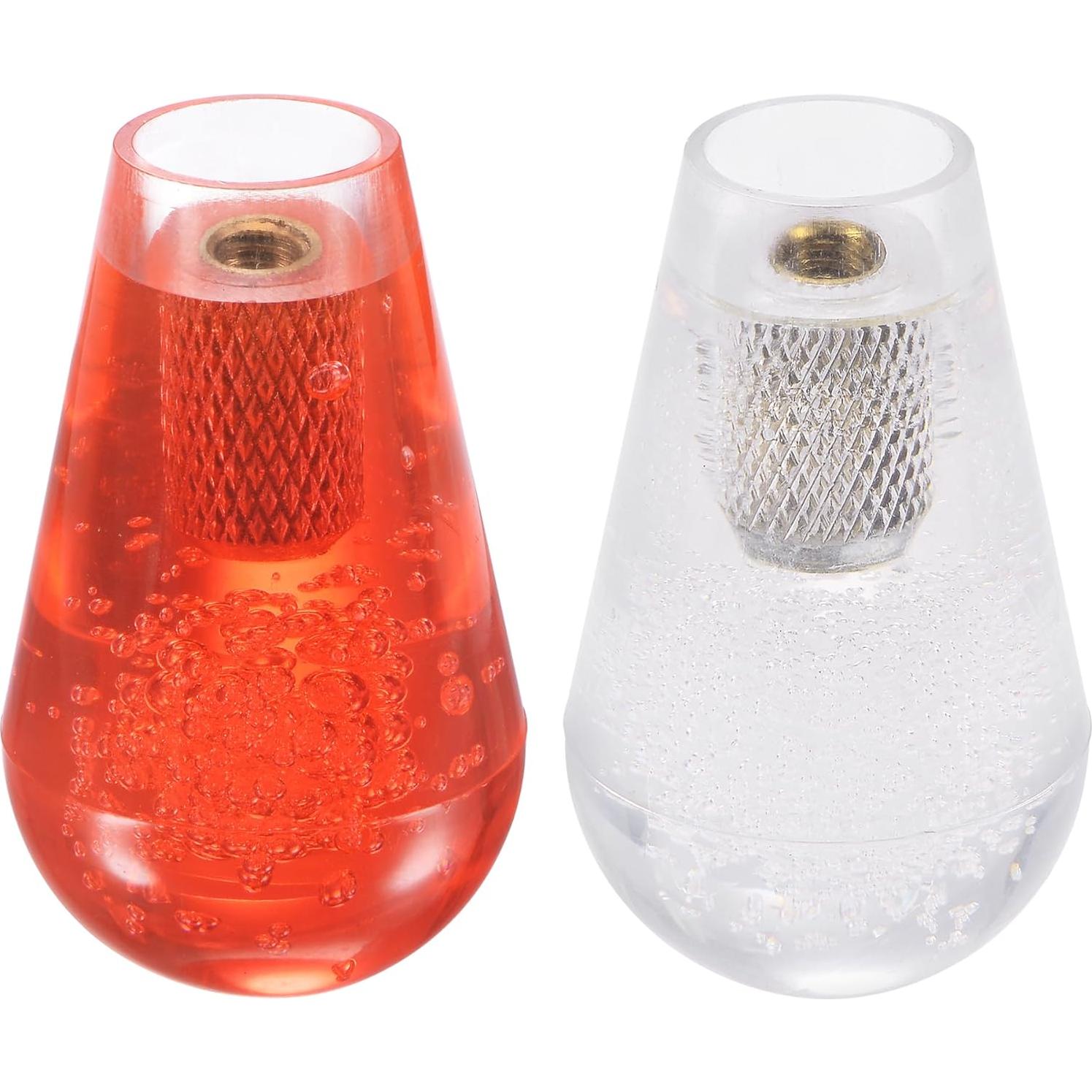 Mango Joystick Ovalado uxcell Rojo Blanco 52mm x 30mm