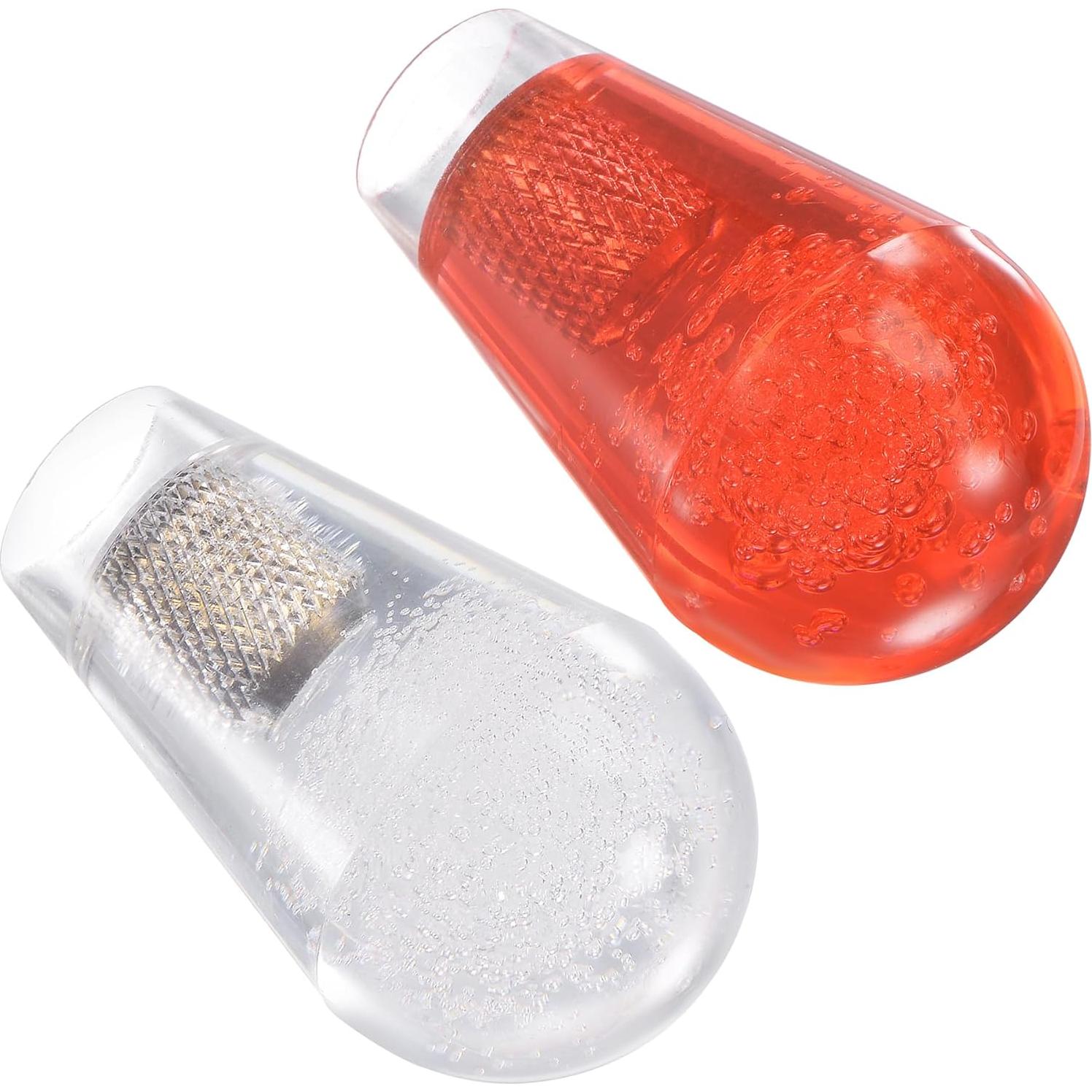 Mango Joystick Ovalado uxcell Rojo Blanco 52mm x 30mm