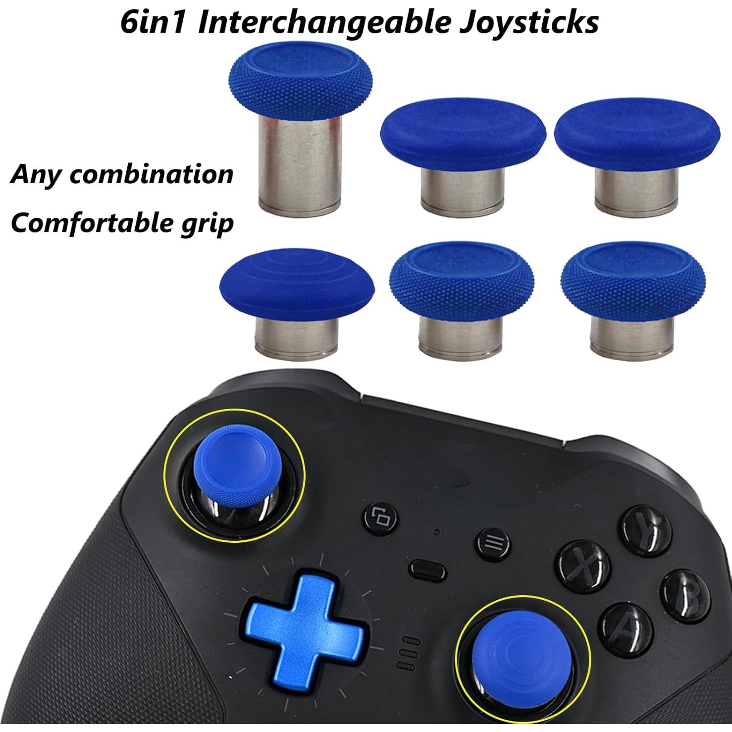 Kit 13 en 1 Paddles Metálicos para Xbox Elite Series 2 Azul