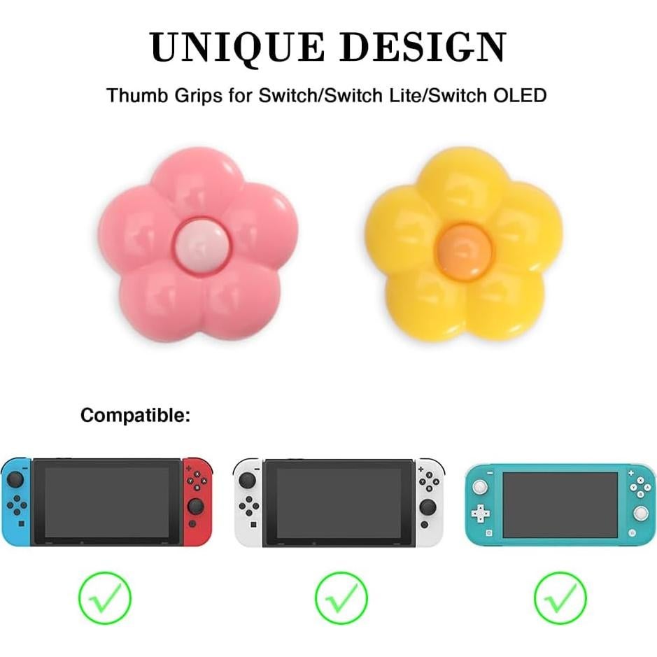 Tapas de Joystick Silicona PERFECTSIGHT 4 Flores Color