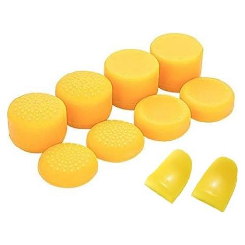 Reemplazo Botones L2 R2 + Tapa Silicona PS4 Amarillo