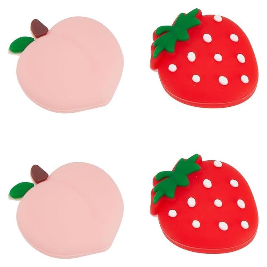 Tapas de agarre para pulgar Haohaiblooms 4 piezas Rojo/Rosa