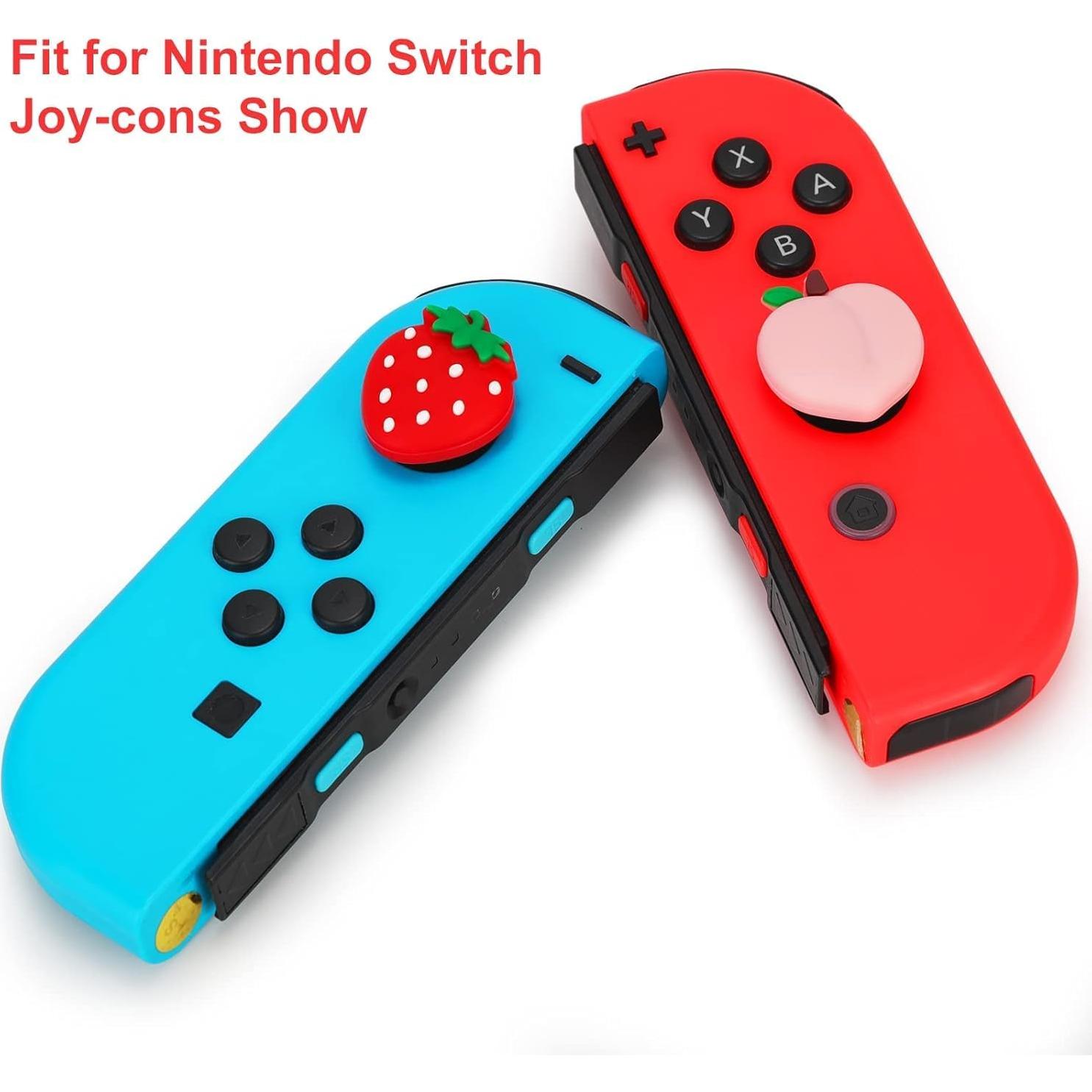 Tapas de agarre para pulgar Haohaiblooms 4 piezas Rojo/Rosa