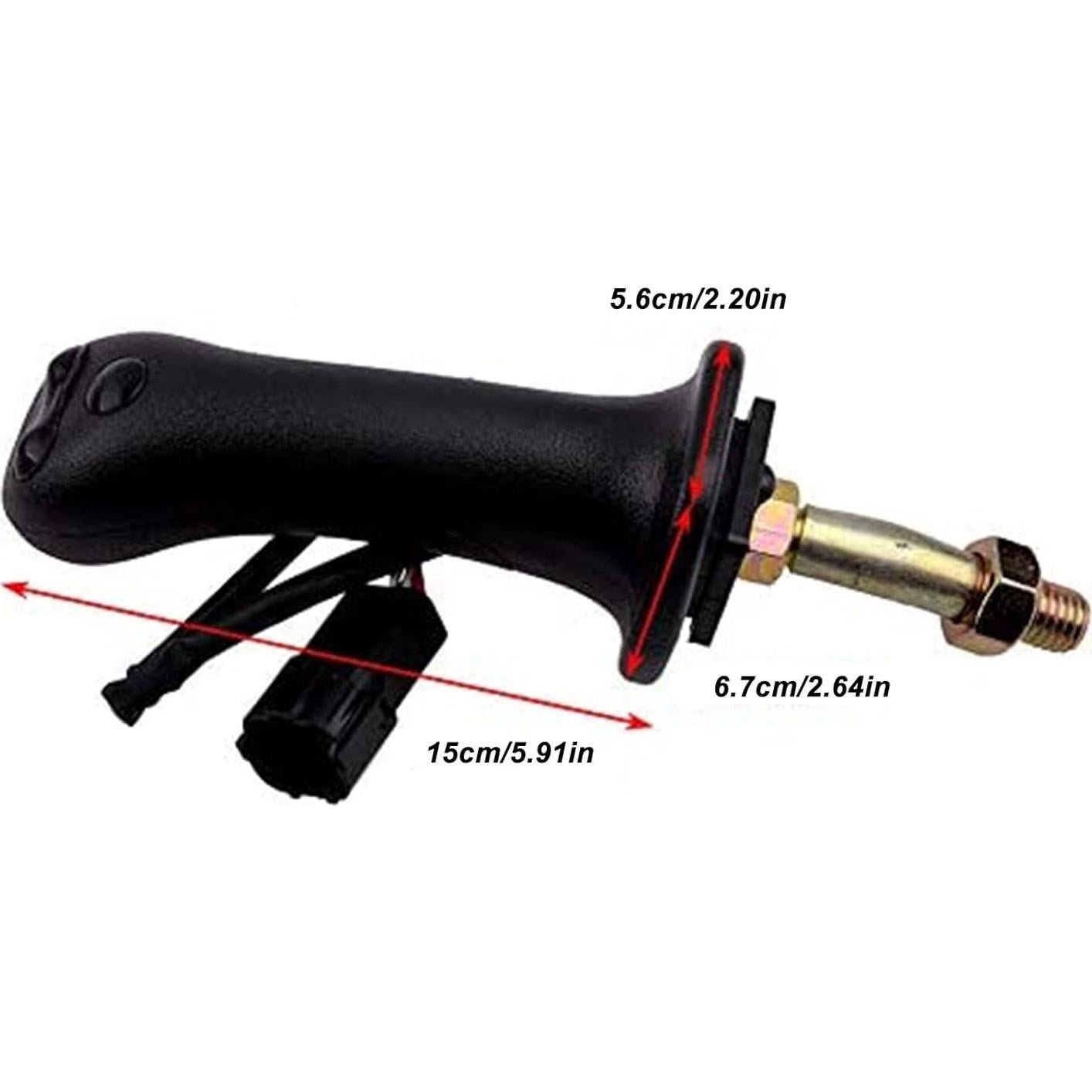 2Pcs Excavator Joystick Handles with Dust Cover for Doosan DH DX150 215 225 300 370‑9C