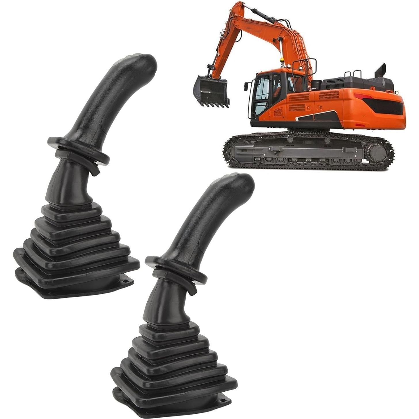 2Pcs Excavator Joystick Handles with Dust Cover for Doosan DH DX150 215 225 300 370‑9C