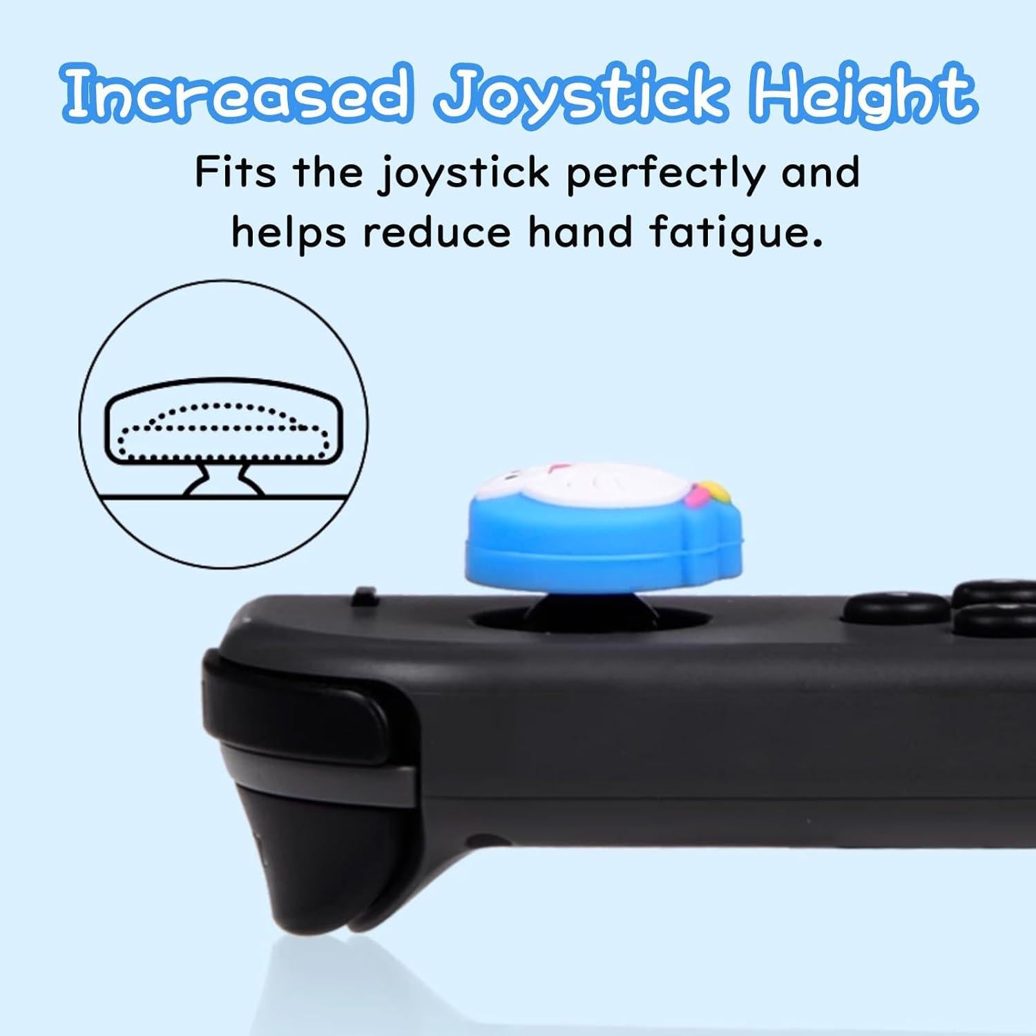 Tapas de agarre para pulgar Acylulu para Switch - 4PCS