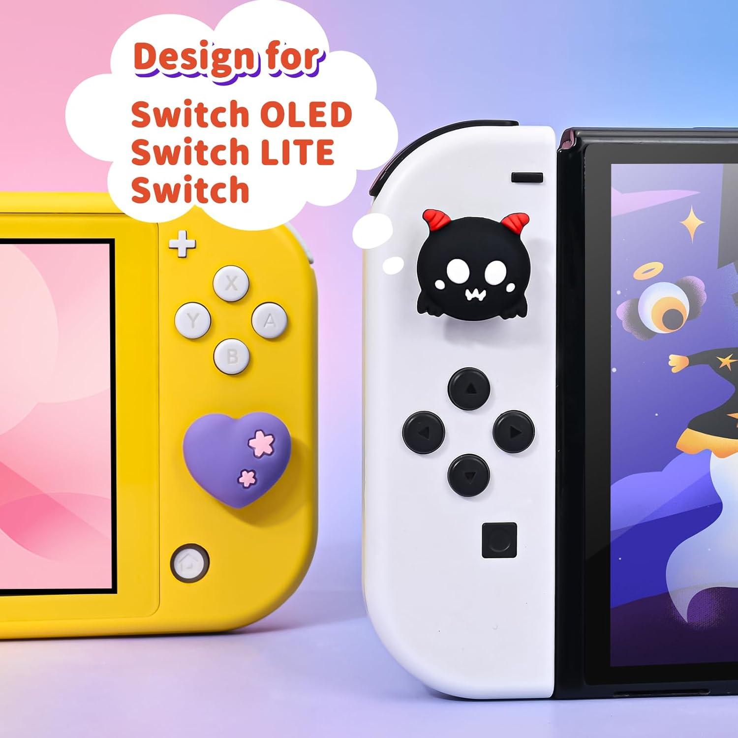 Tapas de agarre DLseego para Switch y Switch Lite - 4PCS