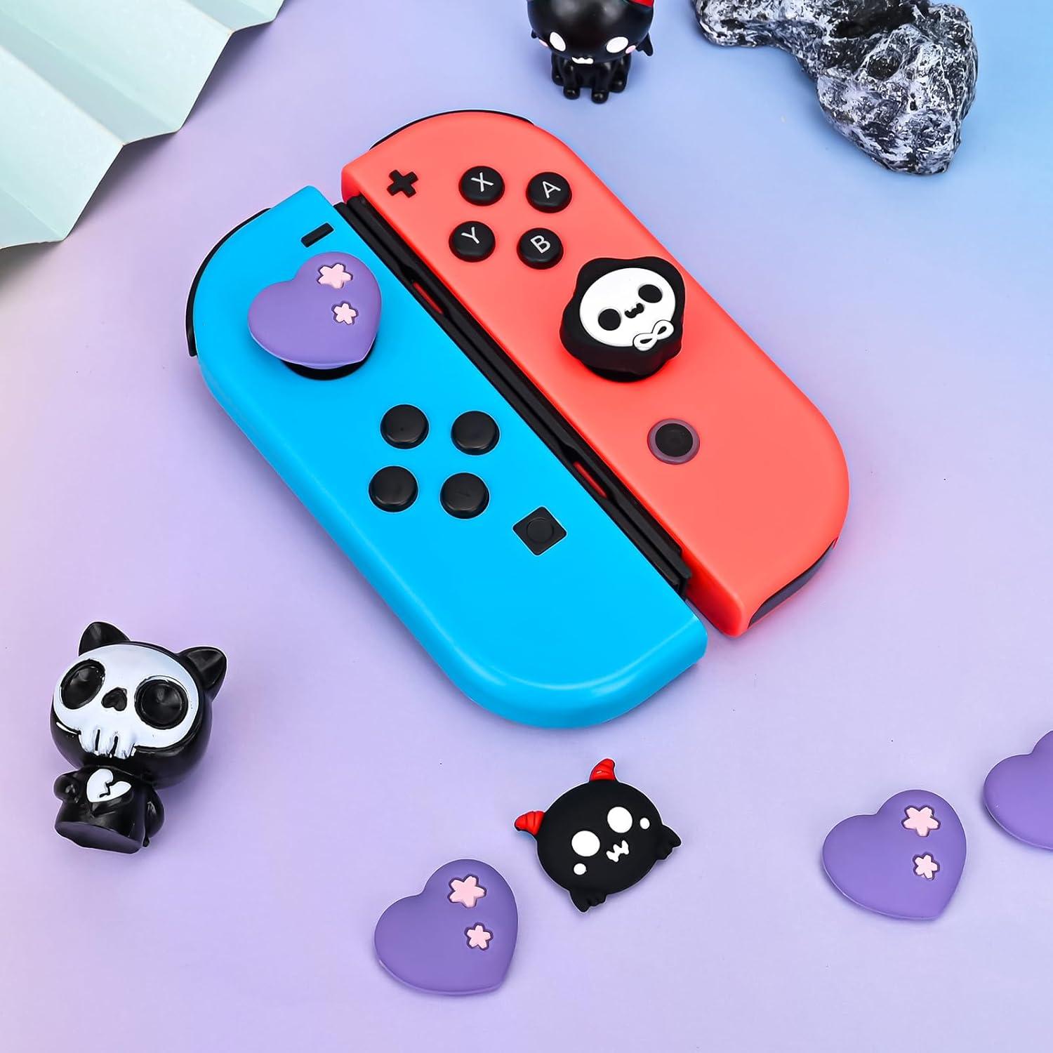 Tapas de agarre DLseego para Switch y Switch Lite - 4PCS