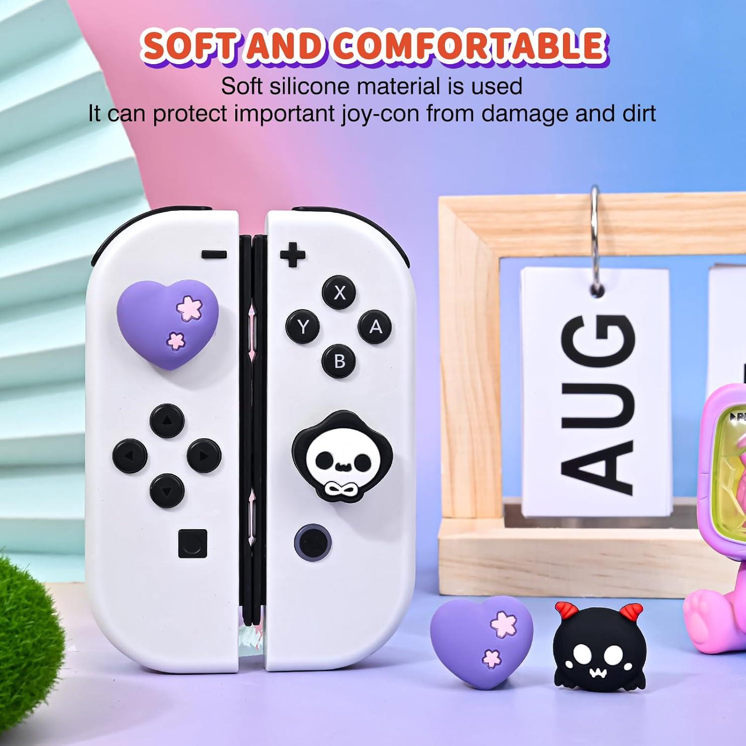 Tapas de agarre DLseego para Switch y Switch Lite - 4PCS