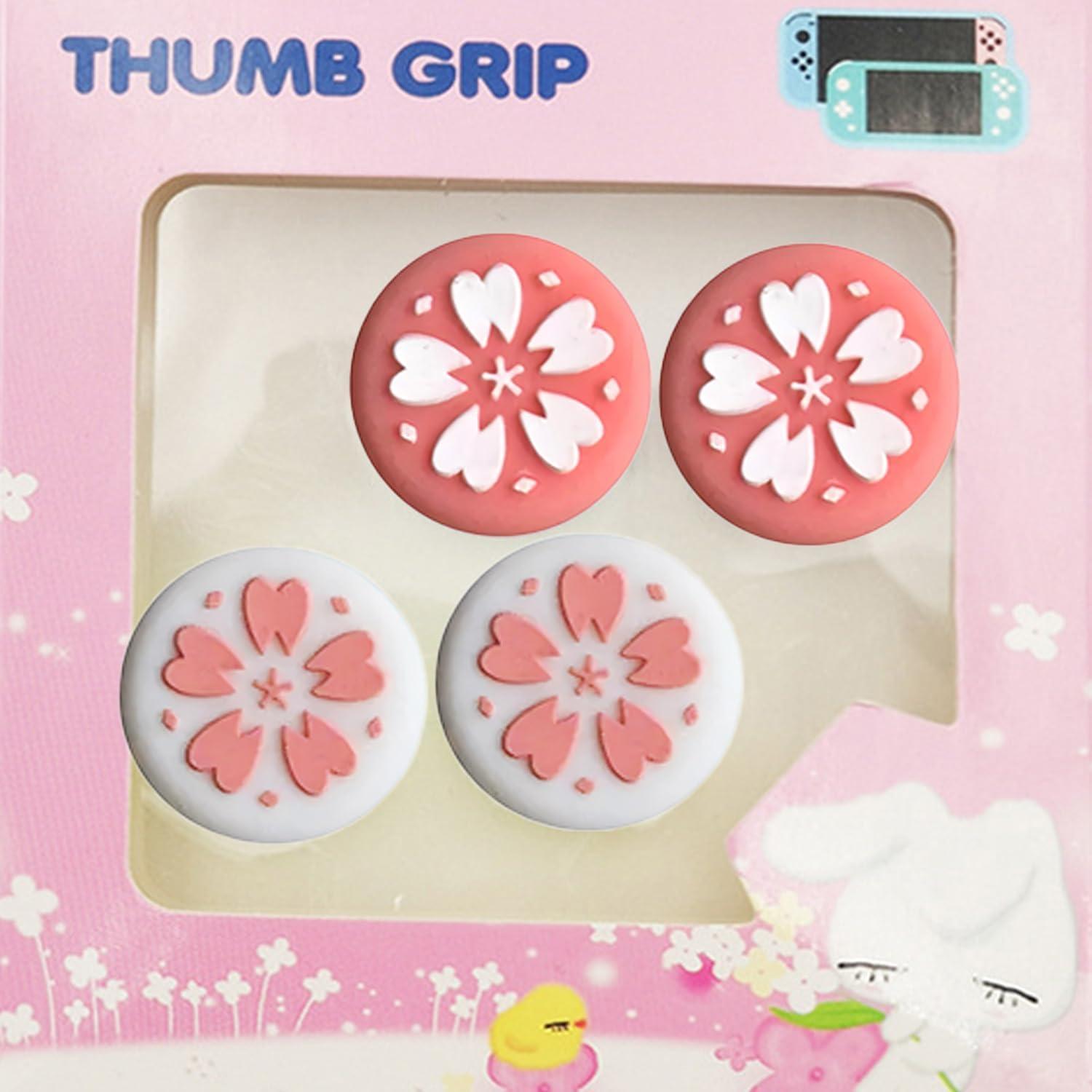 Funda de Agarre de Pulgar Booge para Joy-Con Nintendo Rosa