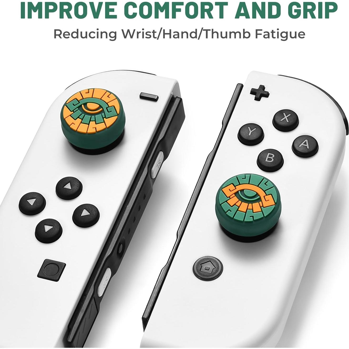 Tapas Joystick Switch FUNLAB 4PCS Ojos Verdes y Amarillos