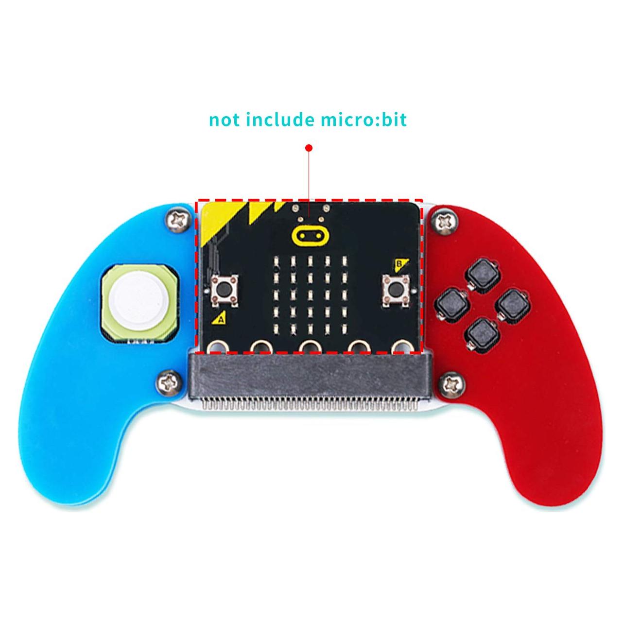 ELECFREAKS microbit Game Joystick Wireless Control Handle by micro:bit STEAM Education DIY Graphical Programming Controller(Without Micro:bit)
