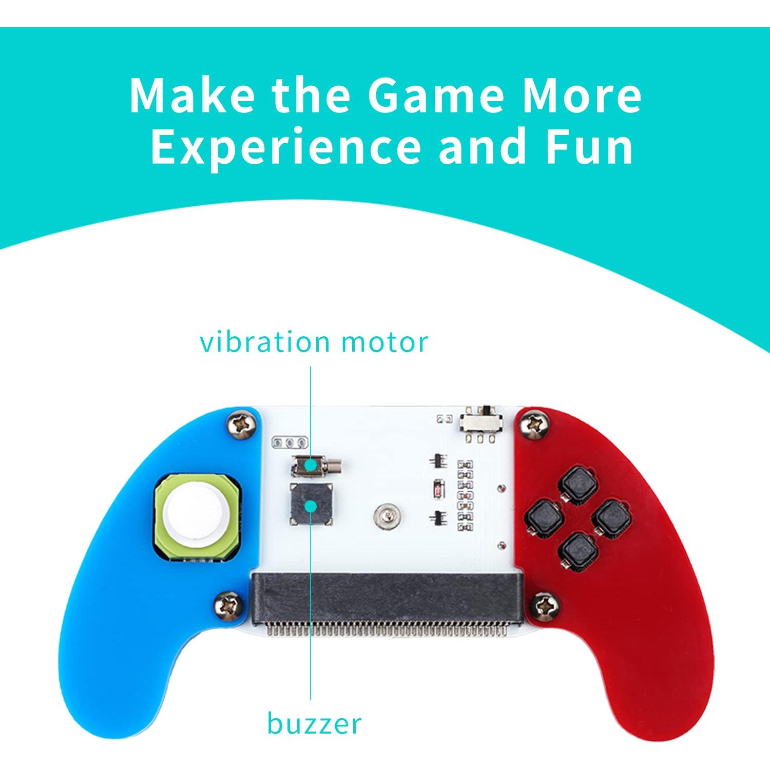 ELECFREAKS microbit Game Joystick Wireless Control Handle by micro:bit STEAM Education DIY Graphical Programming Controller(Without Micro:bit)