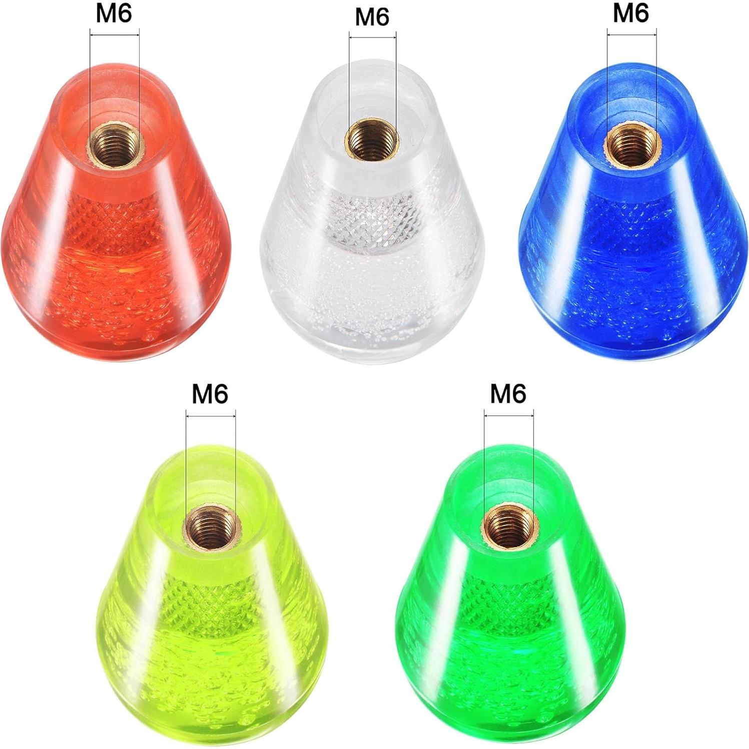 Mango de Joystick Elíptico uxcell para Arcade M6 52x30mm