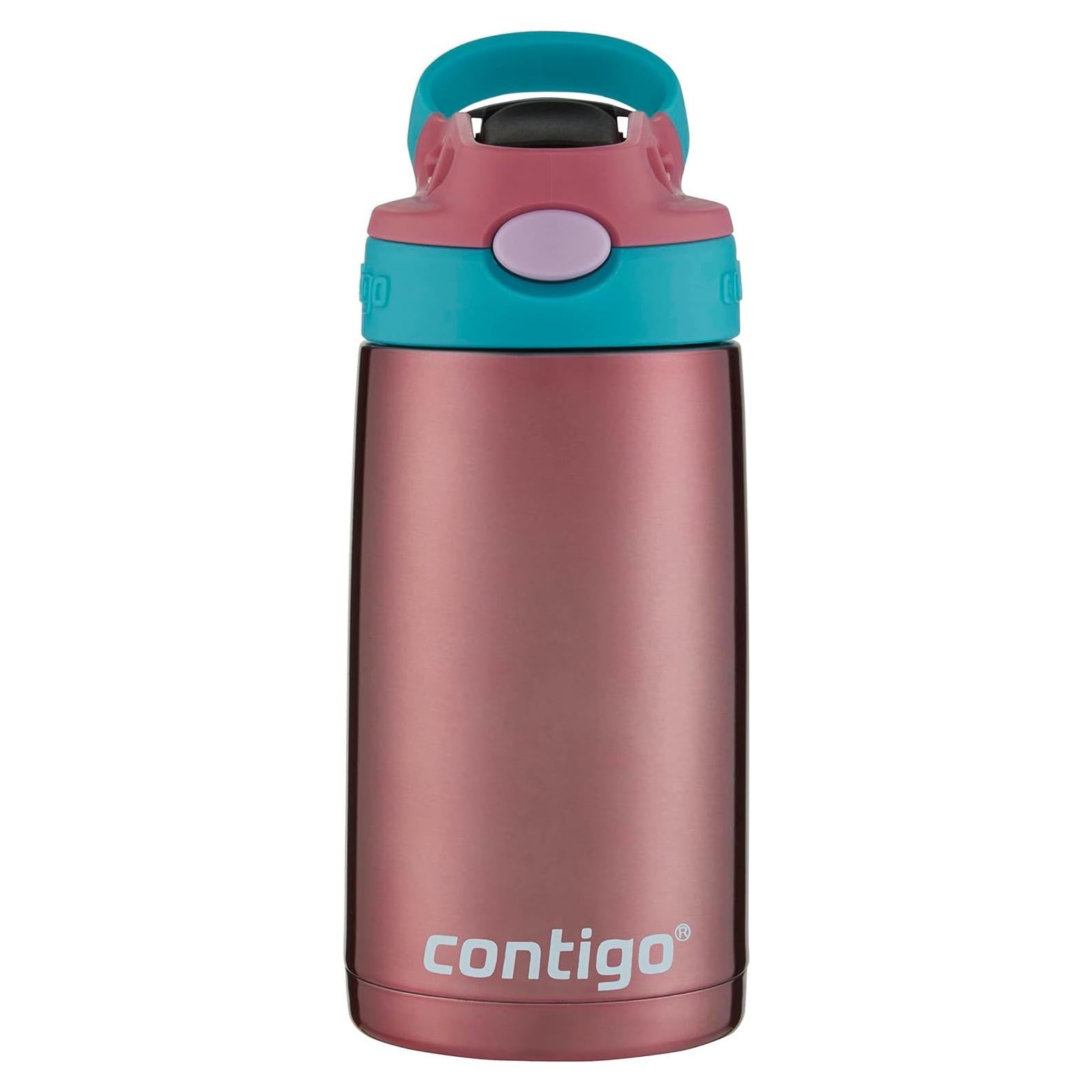 Botella de Agua Contigo Kids 384 ml con Pajilla Aislada