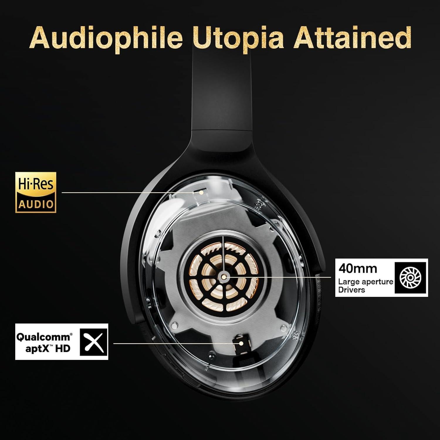 Auriculares Bluetooth Bluedee BH200 con ANC y 50H de Batería