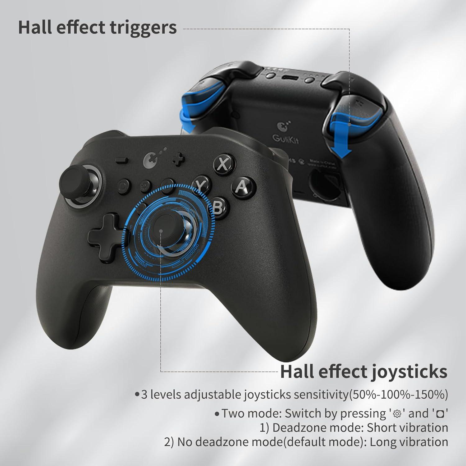 Controlador AKNES GuliKit KK3 Pro Inalámbrico - Negro