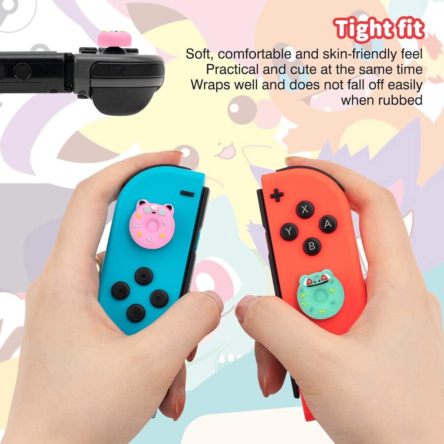 Tapas de agarre DLseego para Switch y Switch Lite - 4PCS