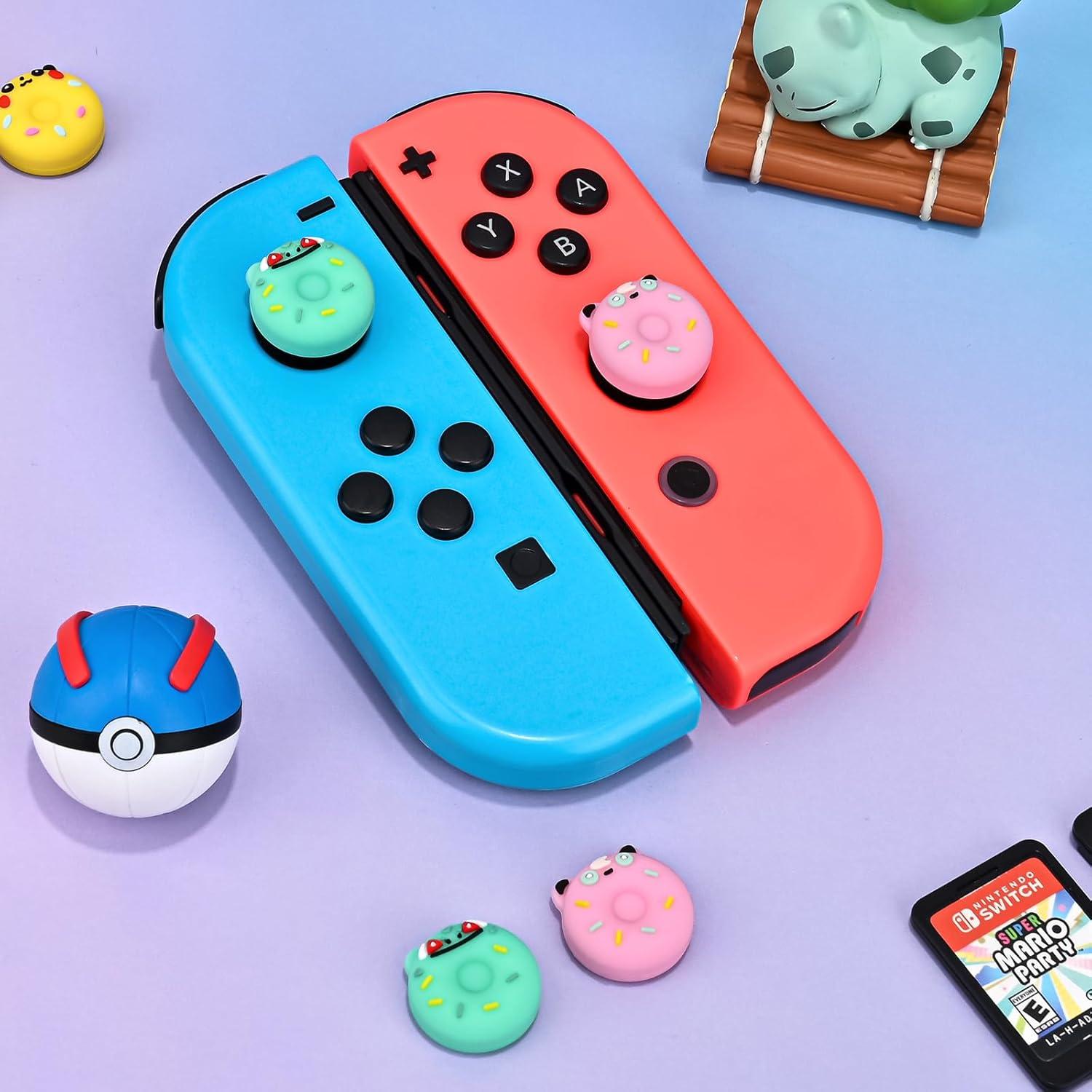 Tapas de agarre DLseego para Switch y Switch Lite - 4PCS