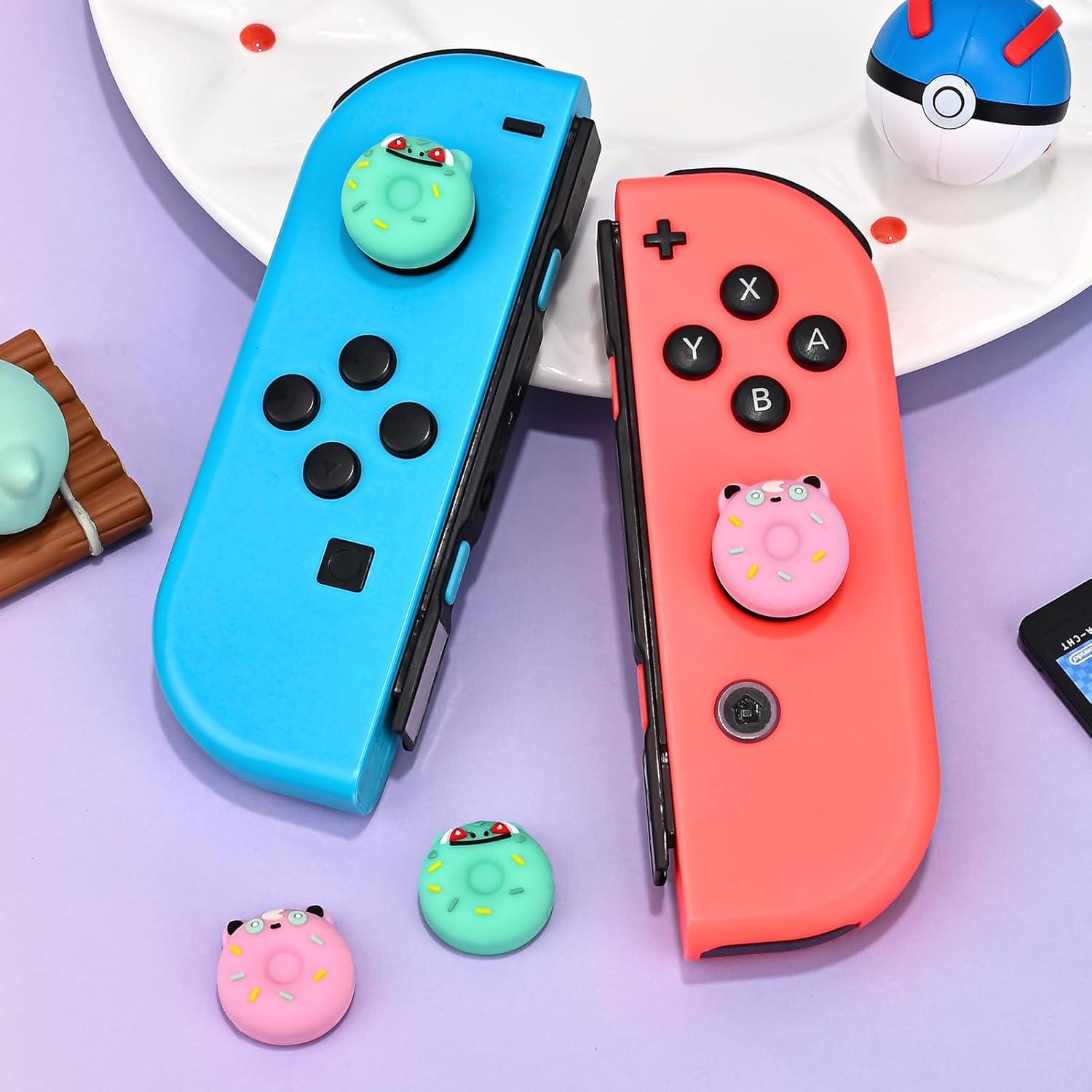 Tapas de agarre DLseego para Switch y Switch Lite - 4PCS