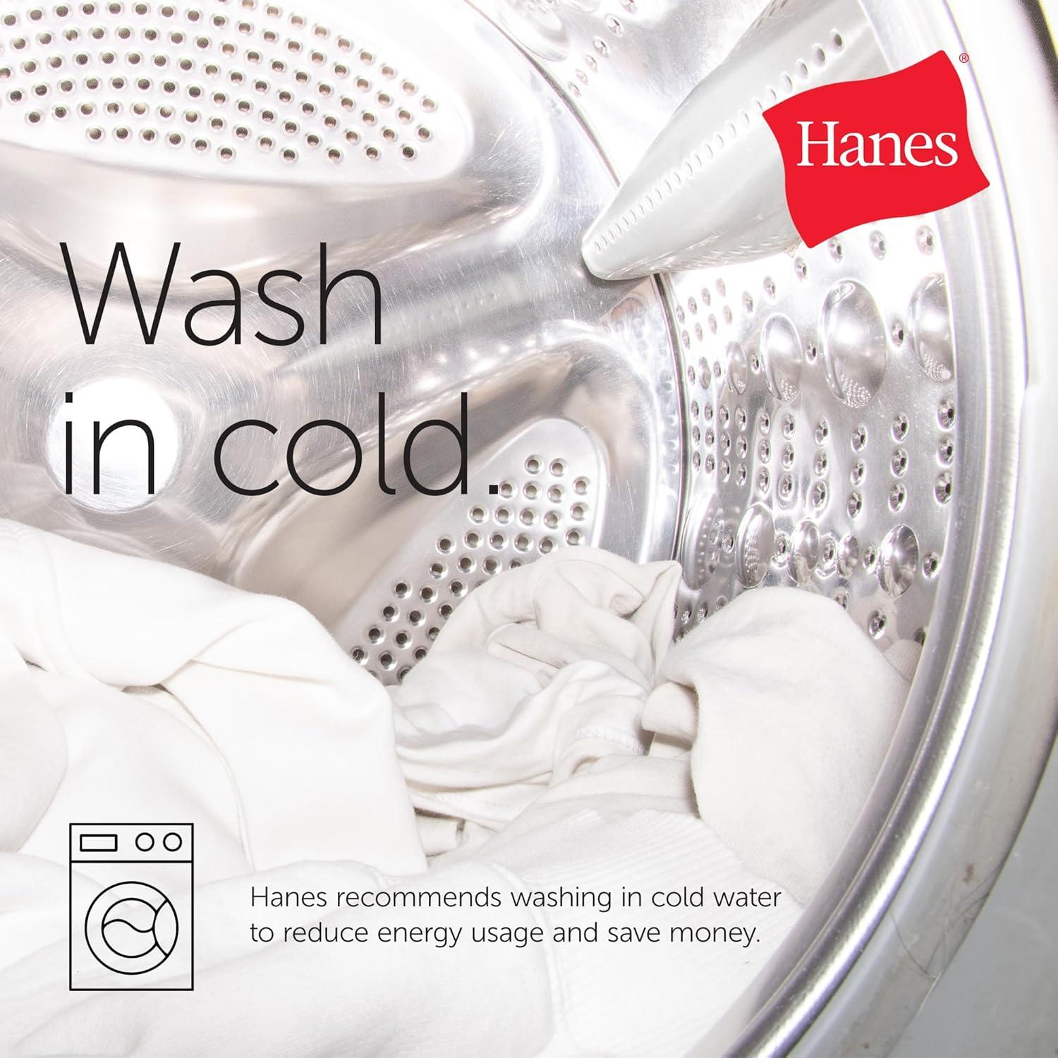 Sudadera Hanes EcoSmart para Niñas - Cuello Redondo Blanca