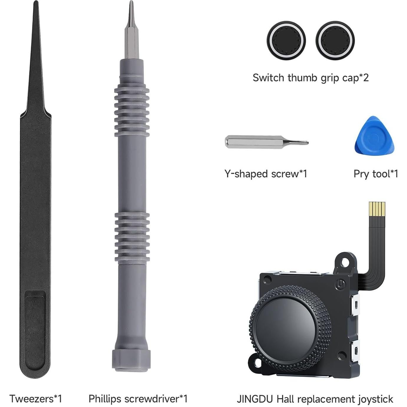 Joystick Hall JINGDU para Switch y Lite - Reparación Precisa