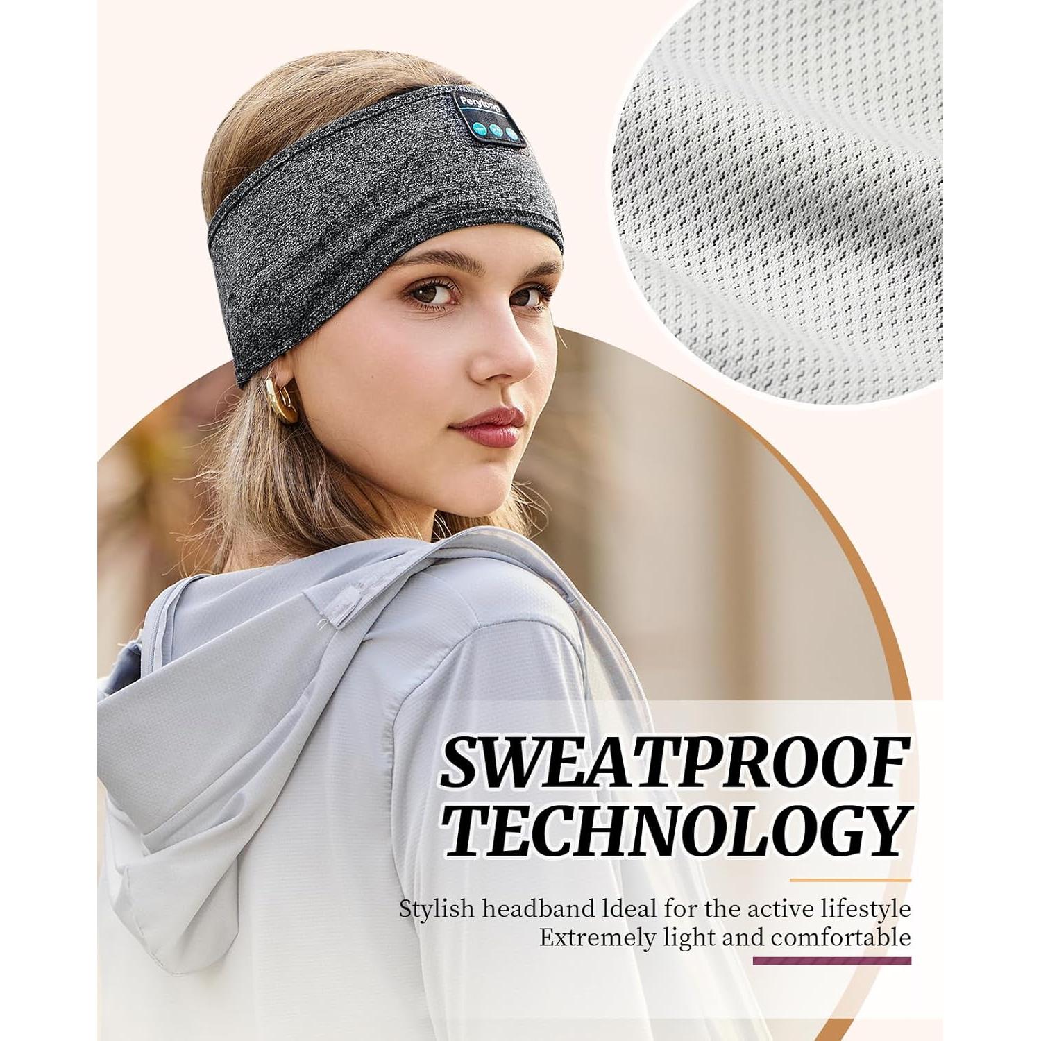 Auriculares para dormir Perytong Bluetooth con altavoces HD