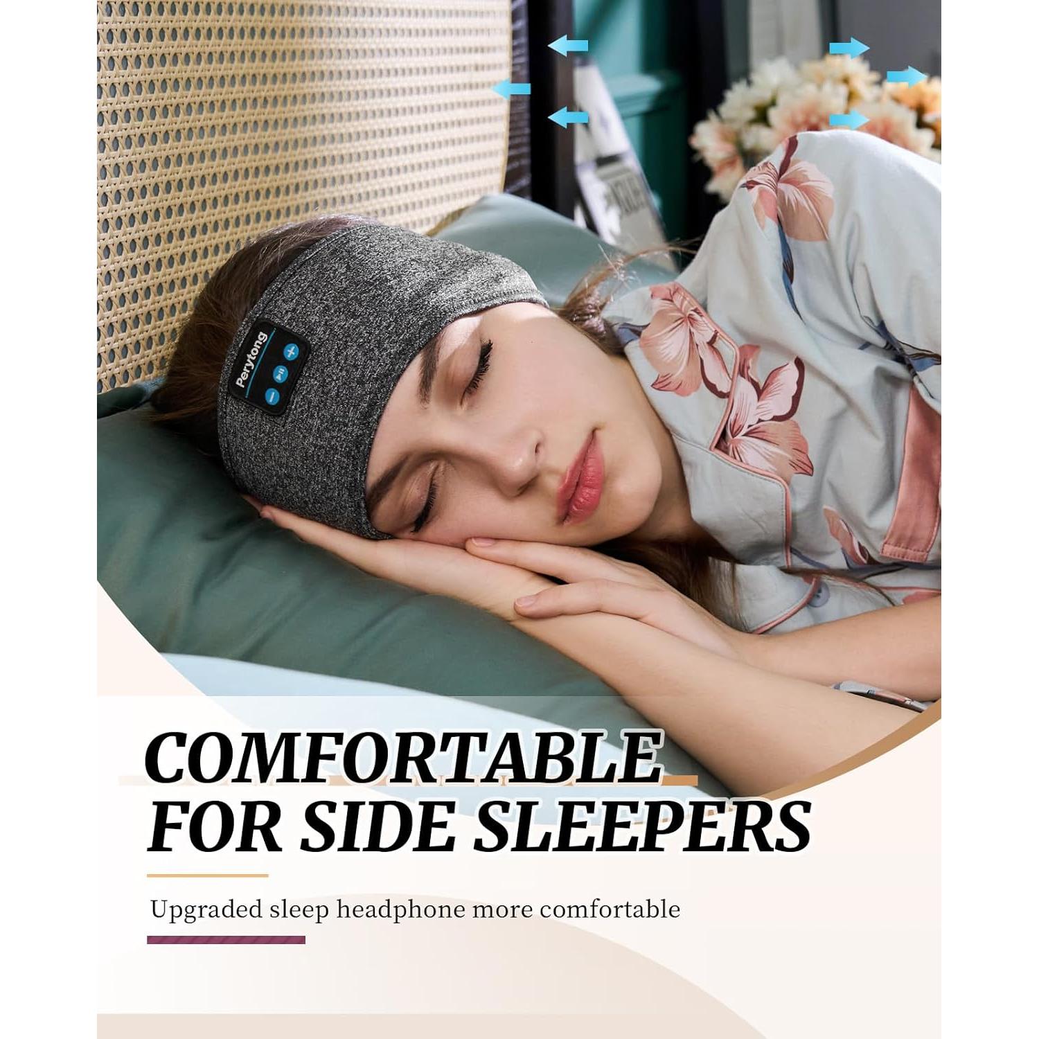 Auriculares para dormir Perytong Bluetooth con altavoces HD