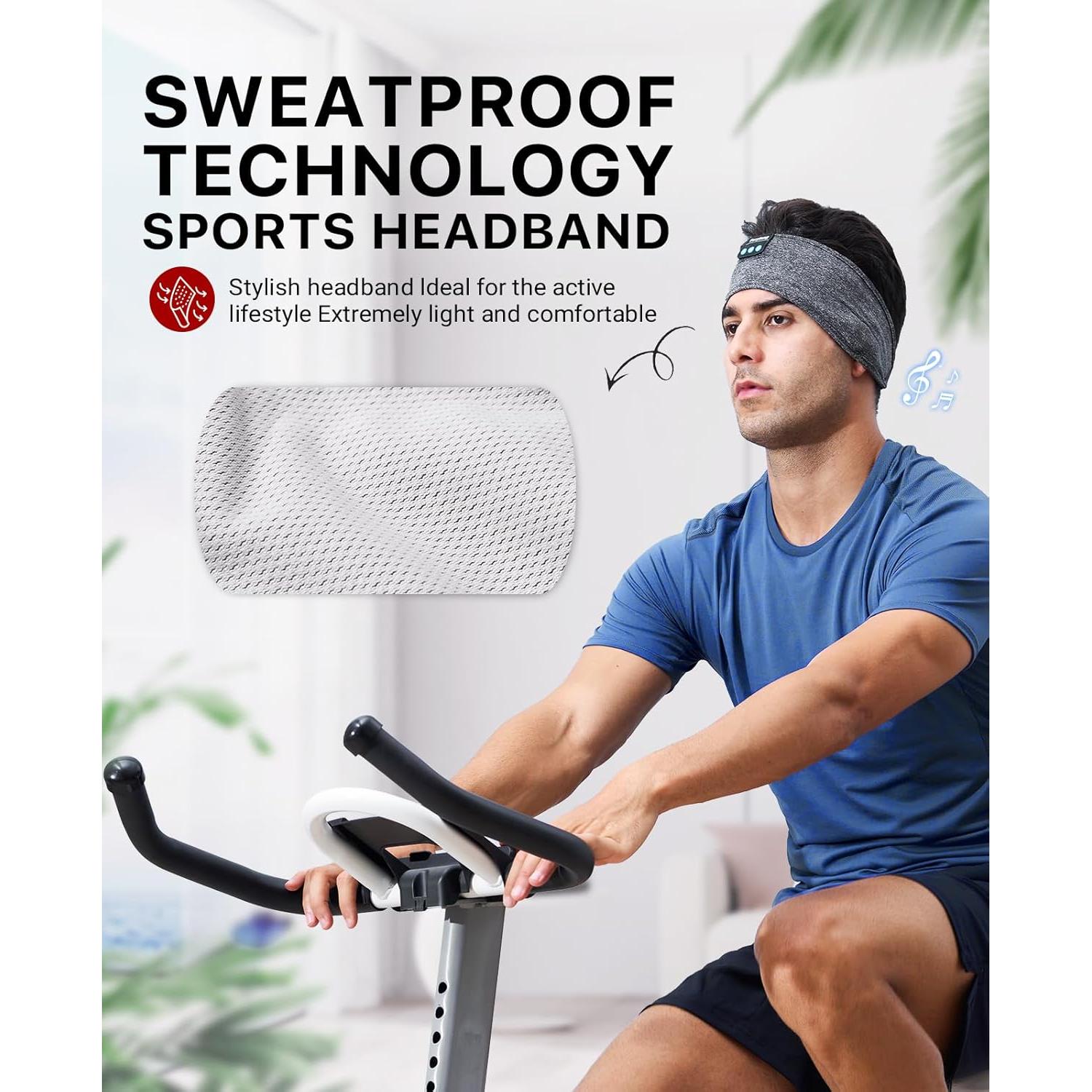 Auriculares para dormir Perytong Bluetooth con altavoces HD