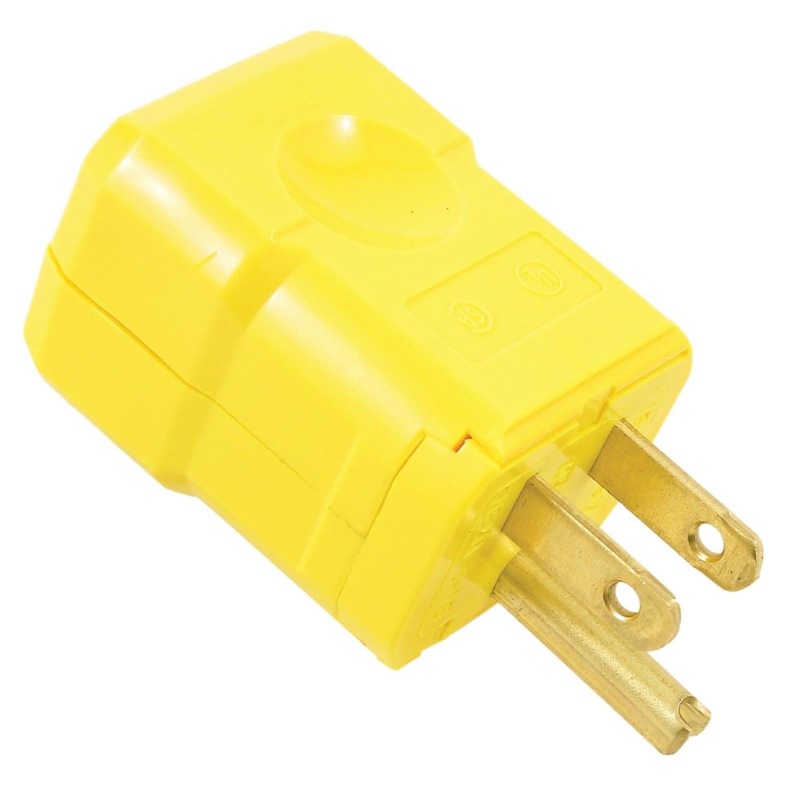 Enchufe Leviton 5256-VY 15A Amarillo Grado Industrial
