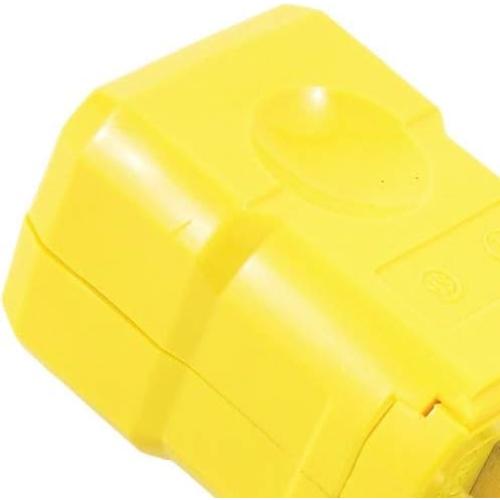 Enchufe Leviton 5256-VY 15A Amarillo Grado Industrial
