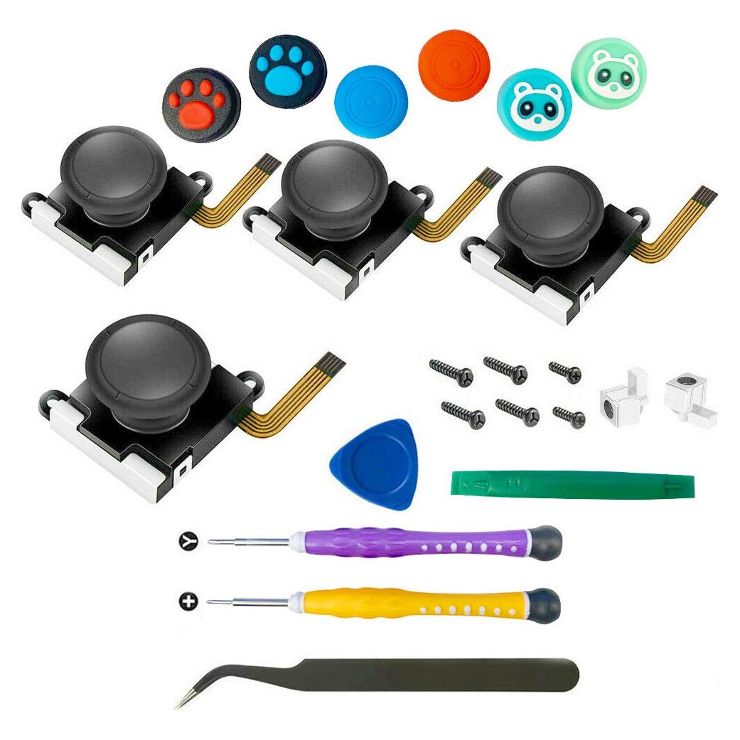 Repuesto Joystick Joycon QUMOX 4 Piezas para Ntdo Switch