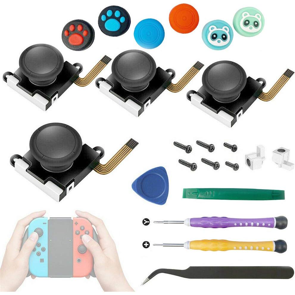 Repuesto Joystick Joycon QUMOX 4 Piezas para Ntdo Switch
