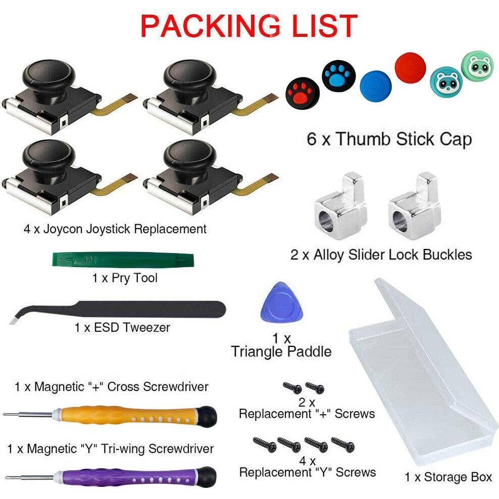 Repuesto Joystick Joycon QUMOX 4 Piezas para Ntdo Switch