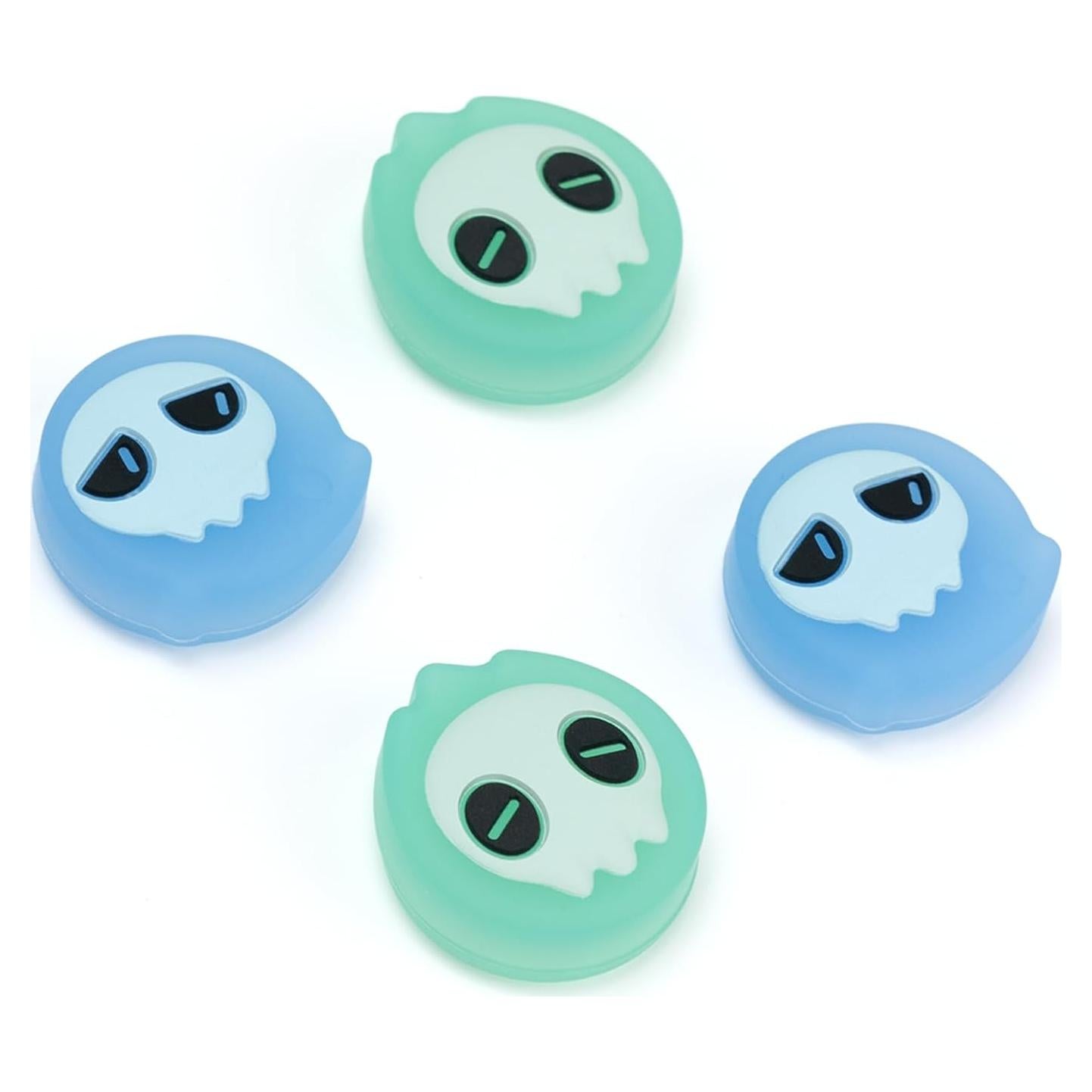 Tapas de Pulgar GeekShare Fantasma Azul para Switch y Lite