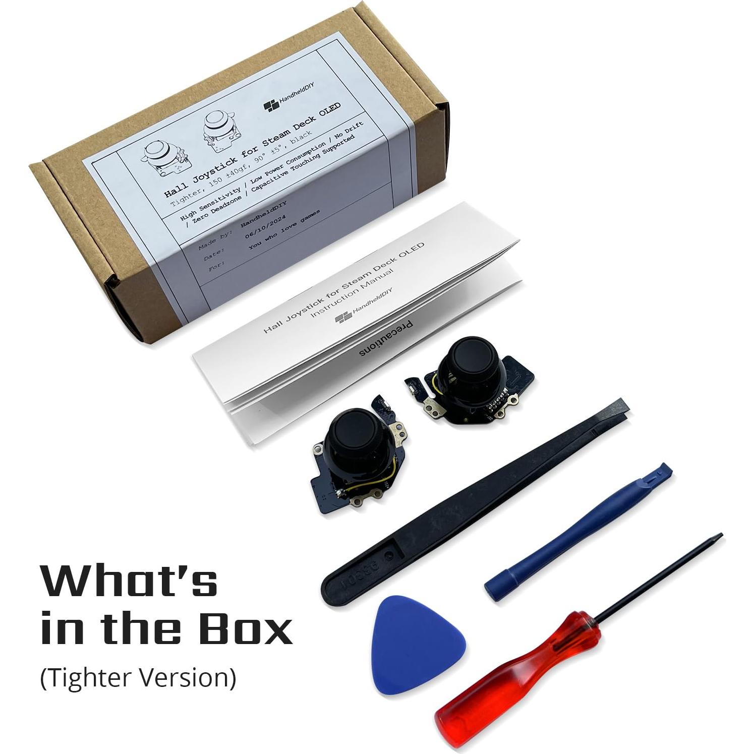 HandheldDIY Tighter Hall Joystick and Cooling Modcase for Steam Deck Oled