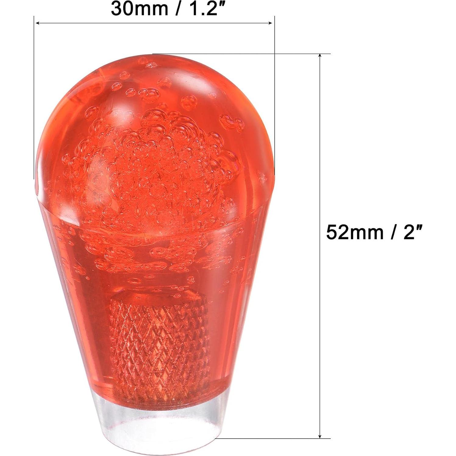 Cabeza de Joystick Ovalada uxcell Rojo M6 52mm x 30mm 2pcs