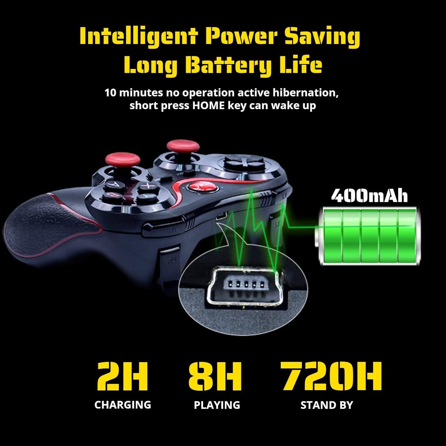 Controlador de Juegos Yoidesu Bluetooth para Android e iOS