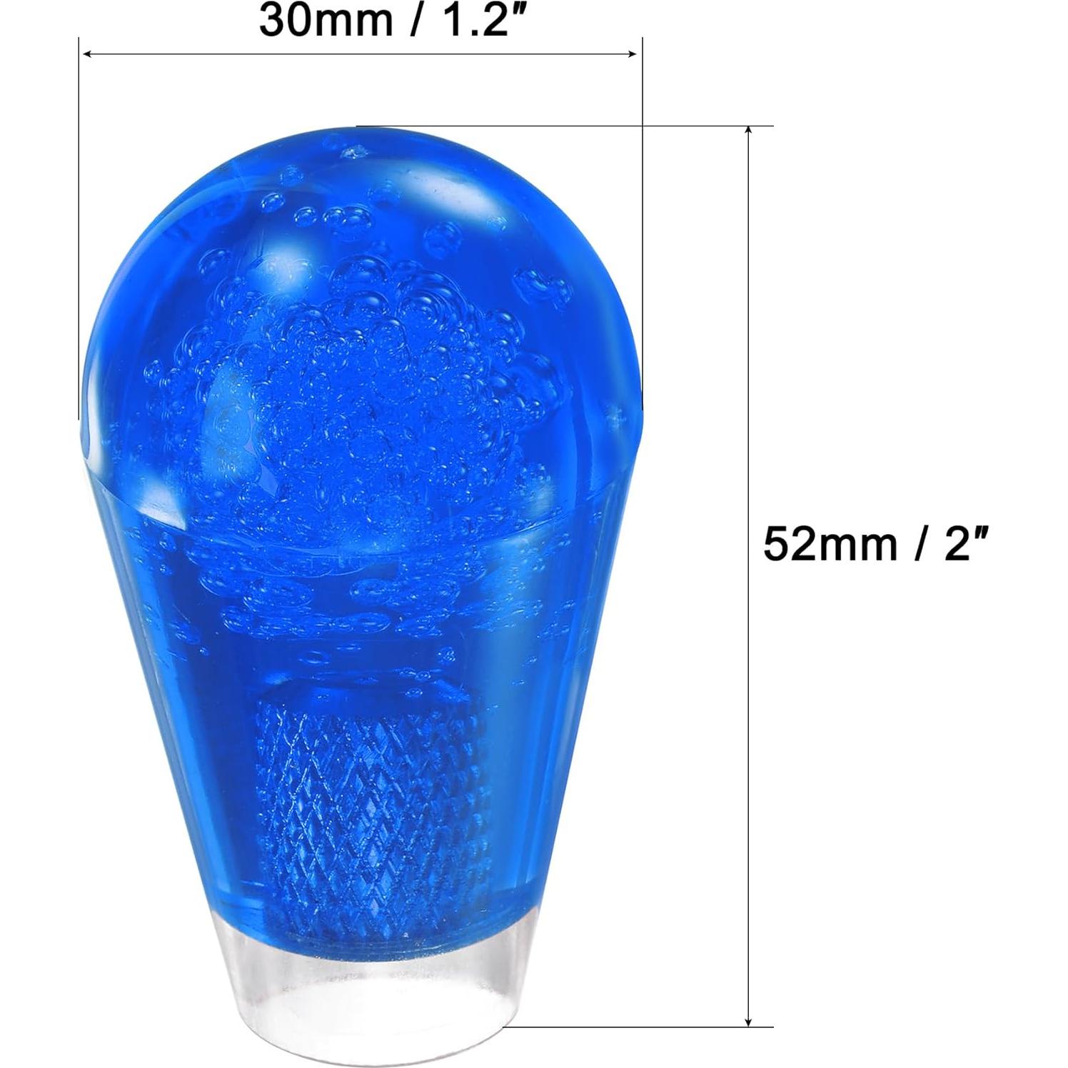 Mango de Joystick Ovalado uxcell 52mm Azul para Arcade