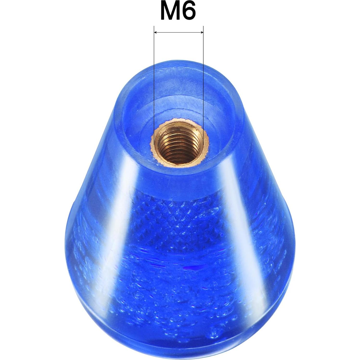 Mango de Joystick Ovalado uxcell 52mm Azul para Arcade