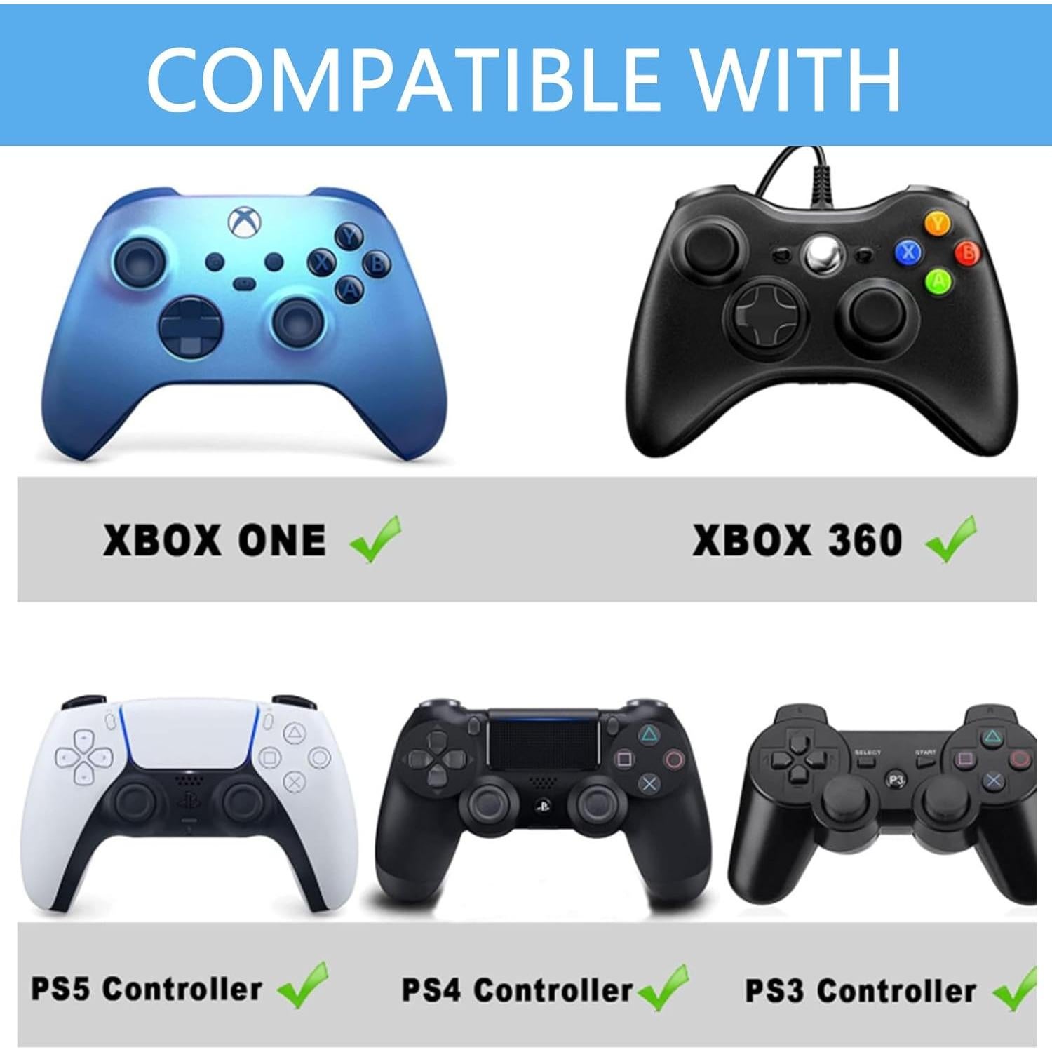 10 Tapas de Joystick Silicona ECOMAID para PS5, PS4, Xbox