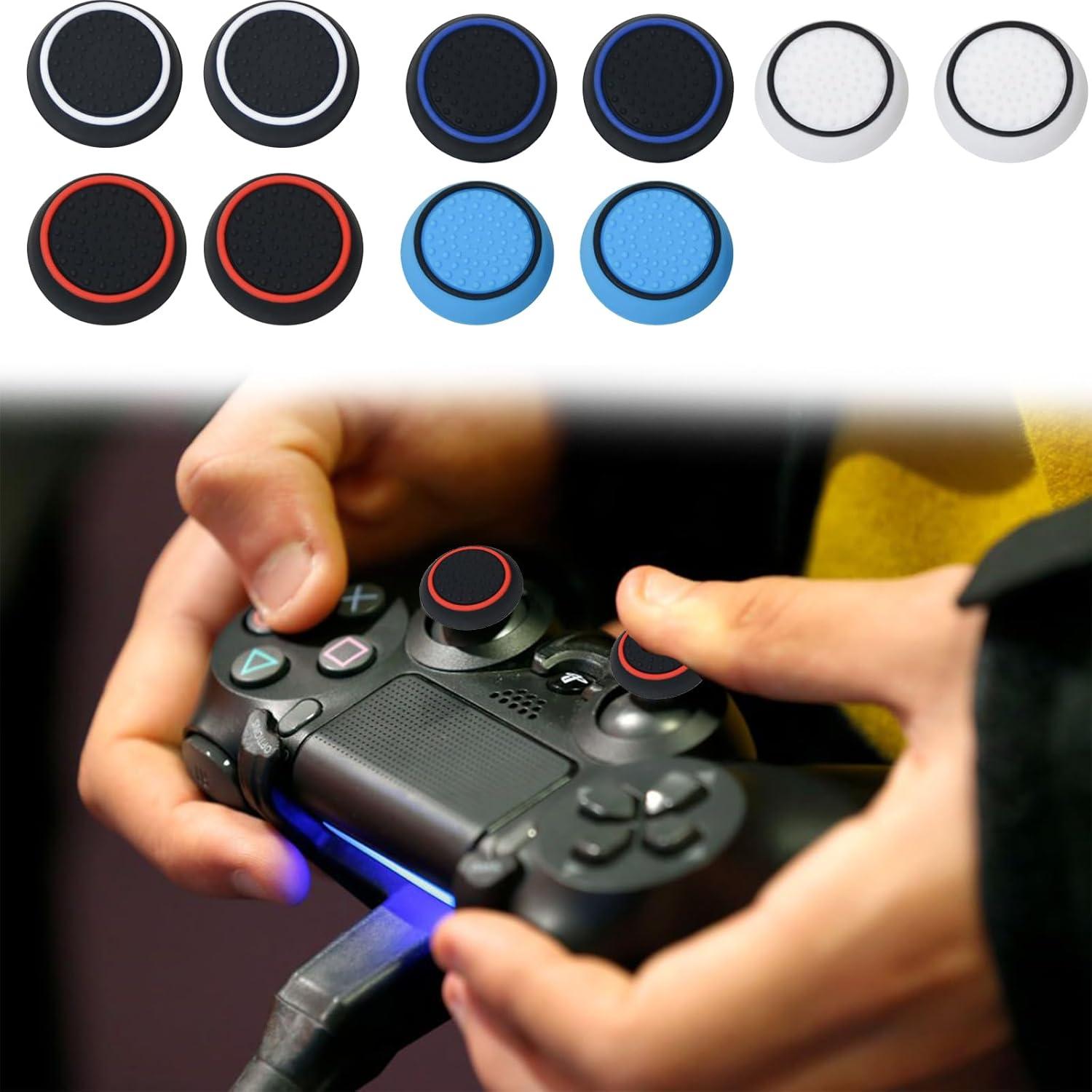 10 Tapas de Joystick Silicona ECOMAID para PS5, PS4, Xbox