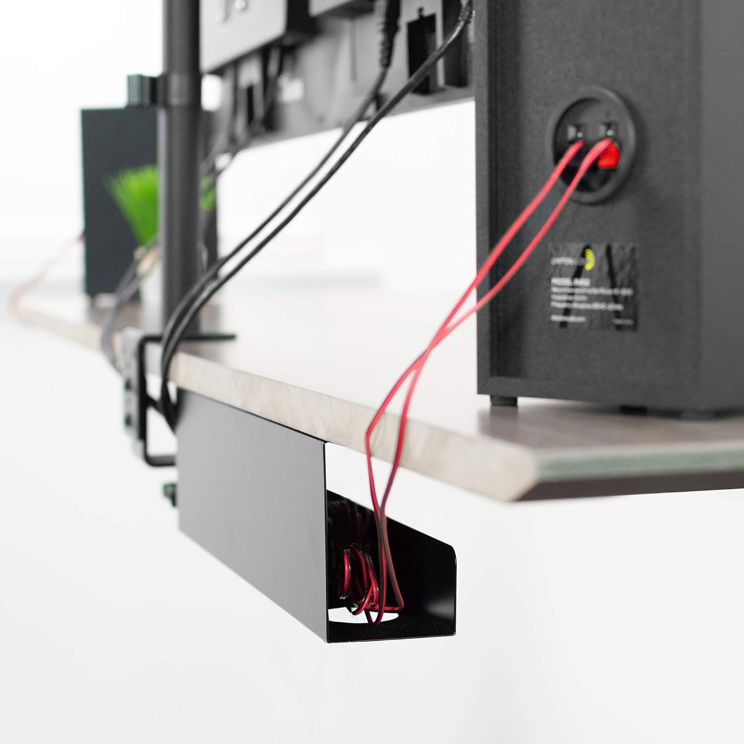 Bandeja de Gestión de Cables VIVO 41.91 cm Negro DESK-AC06-1C