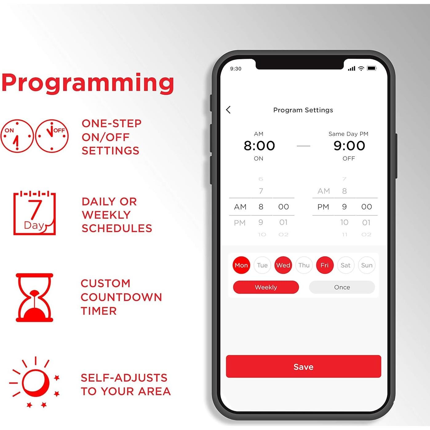 Interruptor Inteligente WiFi UltraPro 2 Enchufes Control App