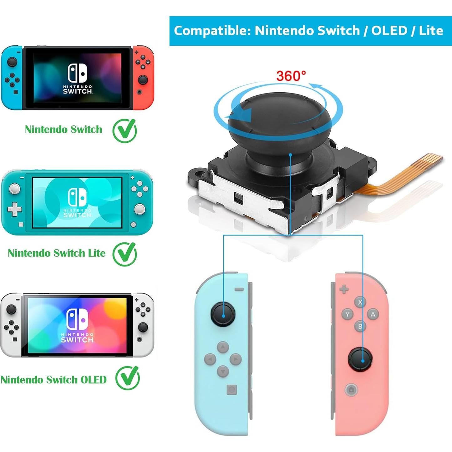 Juego de 2 Joysticks Hall Effect para Nintendo Switch