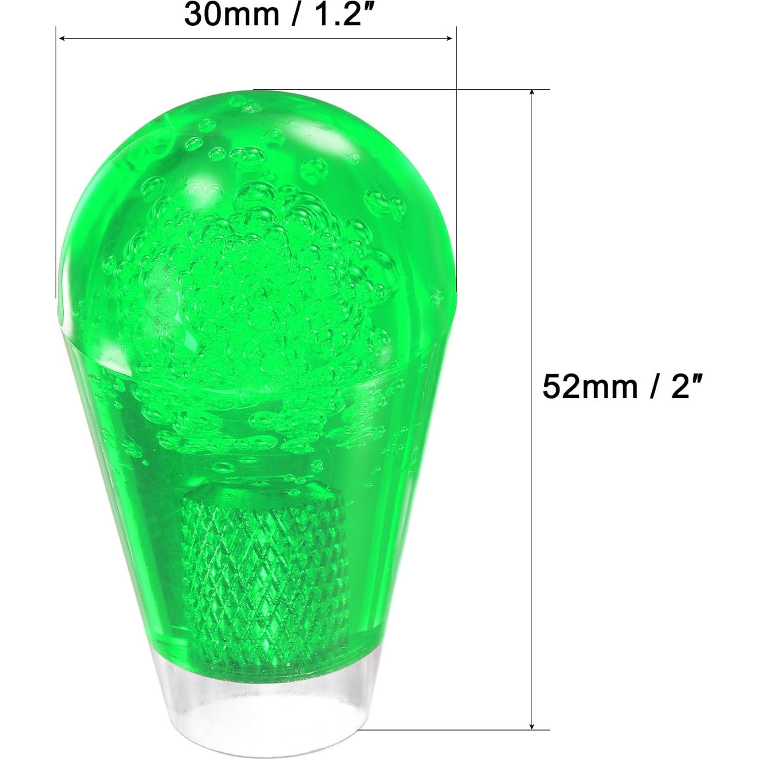 Mango de Joystick Ovalado uxcell Rojo Verde 52mm x 30mm M6