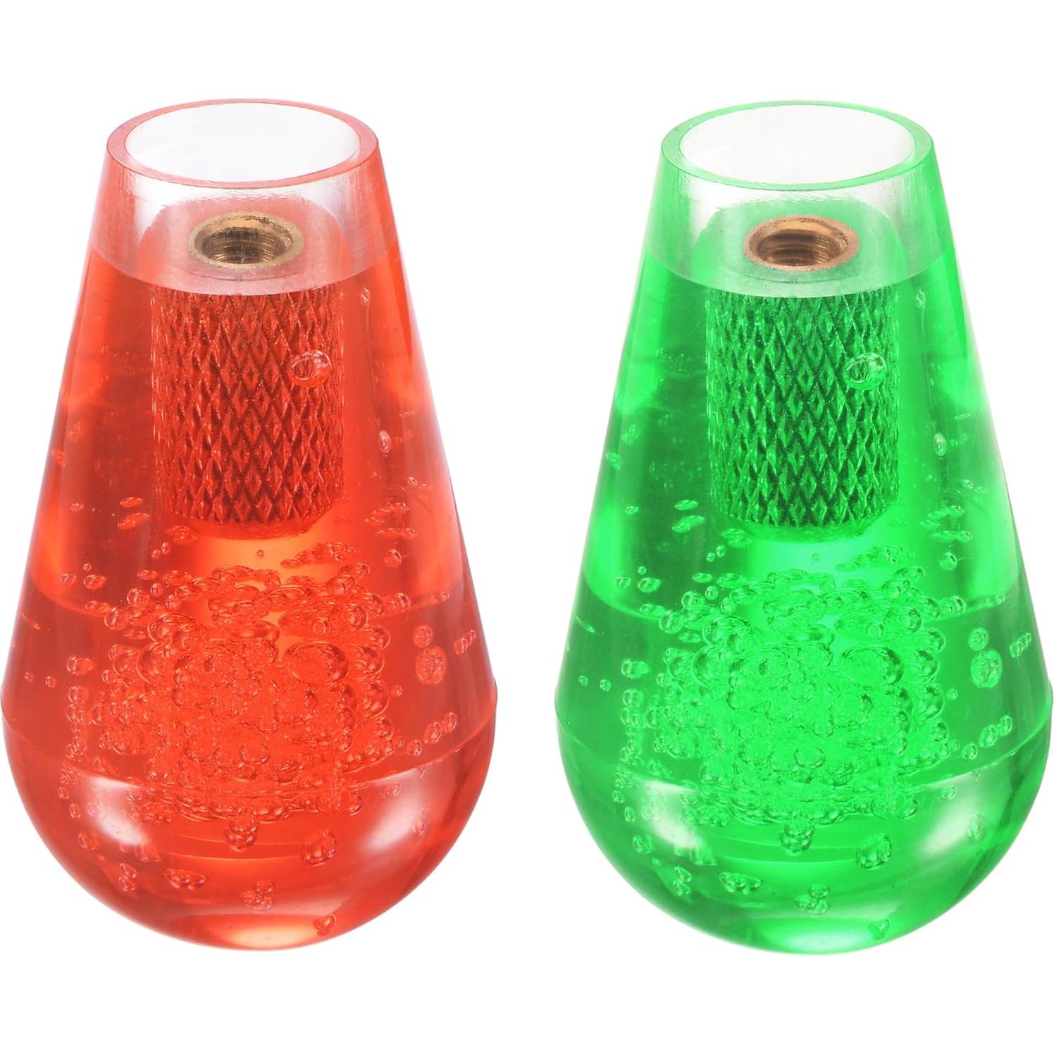 Mango de Joystick Ovalado uxcell Rojo Verde 52mm x 30mm M6