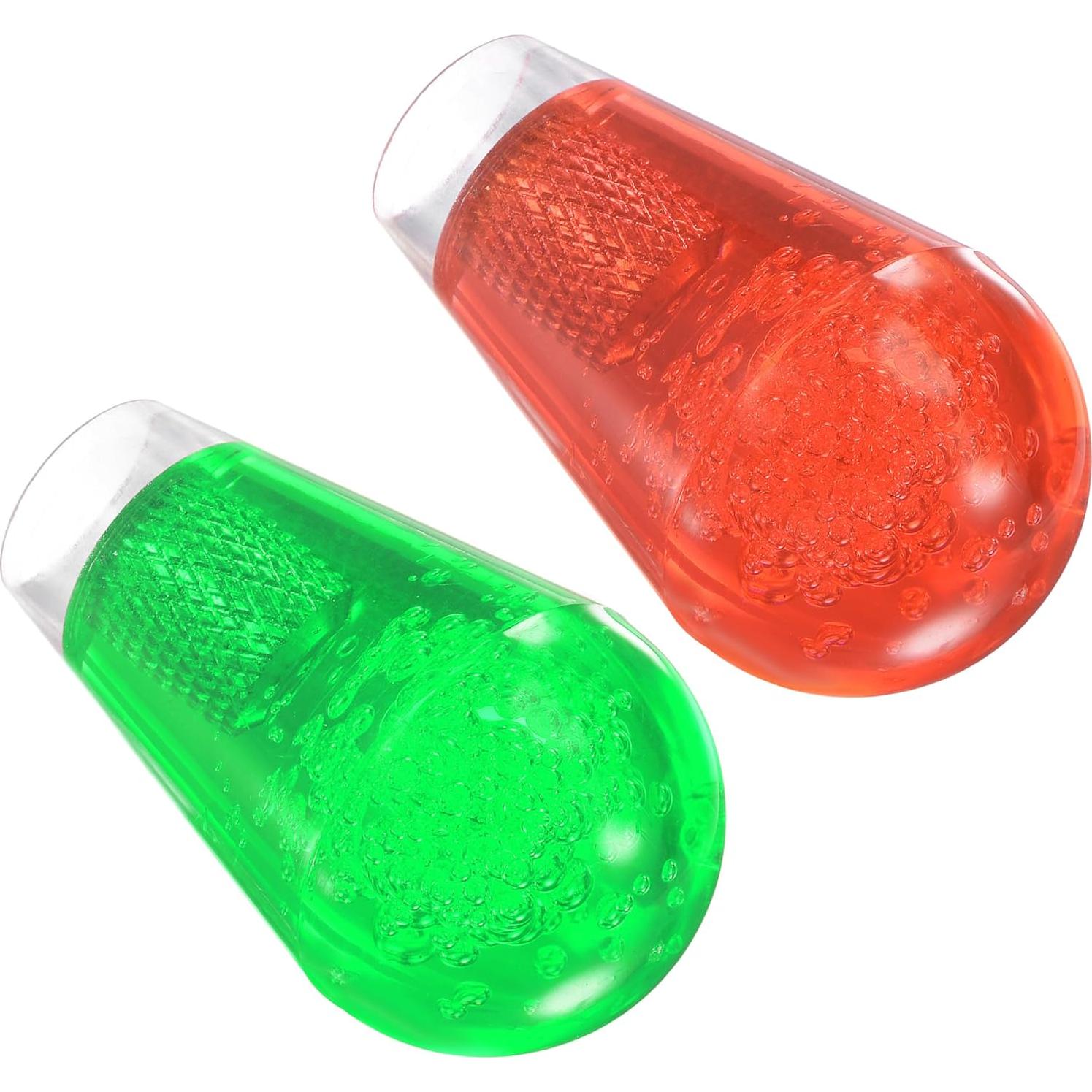 Mango de Joystick Ovalado uxcell Rojo Verde 52mm x 30mm M6